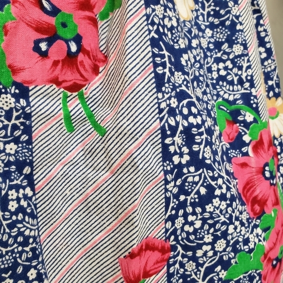 VINTAGE floral lace cottagecore handmade kitchen half apron - Picture 6 of 9